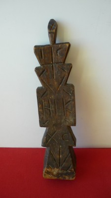 PRISTOLNIC, PECETAR VECHI DIN LEMN, PENTRU PRESCURI foto