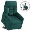VidaXL Fotoliu rabatabil ridicare pe verticală, verde &icirc;nchis, textil 3303038