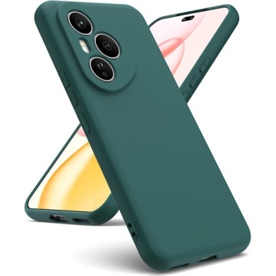 Husa Soft Touch, slim, ALC Mobile, anti soc, compatibila cu Honor 400 Pro, Verde Inchis Tpu foto