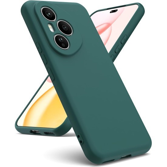 Husa Soft Touch, slim, ALC Mobile, anti soc, compatibila cu Honor 400 Pro, Verde Inchis Tpu