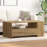 VidaXL Masă de cafea stejar artizanal 102 x 55 x 43.5 cm Lemn compozit 862732