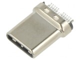 Mufă USB C PCB SMT Orizontală Aurită 5A USB 3.1, MOLEX