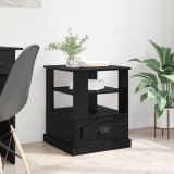 vidaXL Dulap de noapte Stejar negru 50 x 50 x 60 cm Lemn compozit