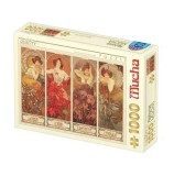 Puzzle adulti D-Toys Alphonse Mucha - The Precious Stones / Pietre pretioase, 1000 piese