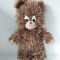 Urs / Ursulet de plus, jucarie veche, vintage, anii 70, 47cm