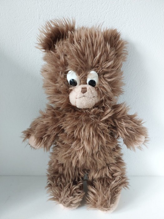 Urs / Ursulet de plus, jucarie veche, vintage, anii 70, 47cm