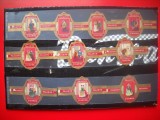 HOPCT LOT NR 87 COSTUME DE EPOCA -10 BUC-ETICHETE VECHI DE TRABUCURI/ CIGARS LABELS -COLECTIE DE LUX-
