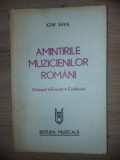 Amintirile muzicienilor romani- Iosif Sava
