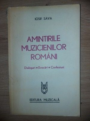 Amintirile muzicienilor romani- Iosif Sava foto