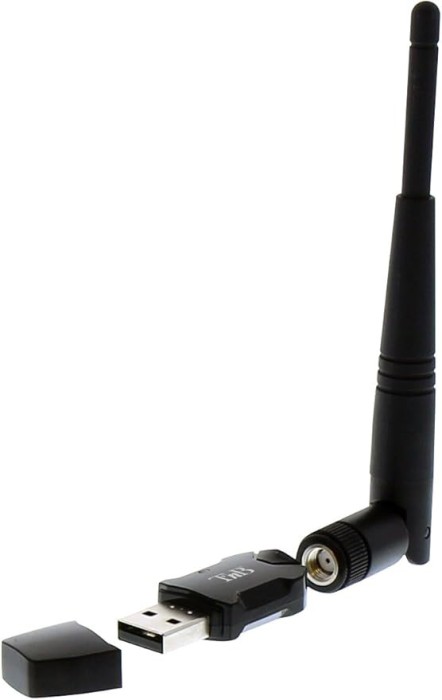 Adaptor placa retea wireless, T &#039;nB ADWF600AC USB WiFi Dongle 600 Mbps, Negru