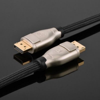 DisplayPort tata la tata 4K 3D Nylon Braid Professional-Lungime 1.5 Metri foto