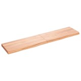 VidaXL Blat de masă maro 180x40x(2-6) cm, lemn masiv stejar tratat