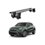 Bare transversale aluminiu pentru Fiat 500X 2015+ plafon neted, antifurt
