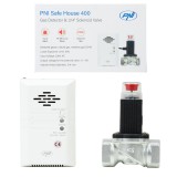 Cumpara ieftin Aproape nou: Kit PNI Safe House 400 senzor de gaz si electrovalva 3/4 inch, alarma