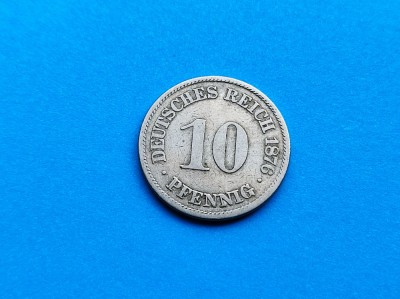 10 Pfennig 1876 Germania foto