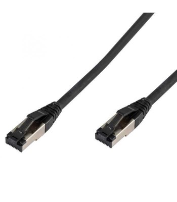 Cablu STP CAT8 Patchcord 1.5m RJ45-RJ45 negru max 40GB foto