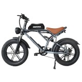 DEEPOWER S7 2000W 48V 20Ah 20 inch Anvelopă grasă Biciclete de munte Fr&acirc;nă cu ulei Bicicleta electrică pentru adulți