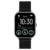 Smartwatch Stroili 1693866 Femei, Monitorizare Ritm Cardiac, Somn, Tensiune, Alb/Roz, Android/iOS, Bluetooth, Fitness, Rezistent Apa