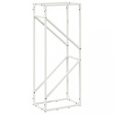 Cumpara ieftin Suport pentru lemne de foc alb 40x25x100cm Otel laminat la rece