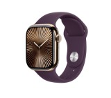 Cumpara ieftin Curea silicon,THD, compatibila Apple Watch 42 mm seria 10, Apple Watch SE 40 mm, S/M, visiniu pruna