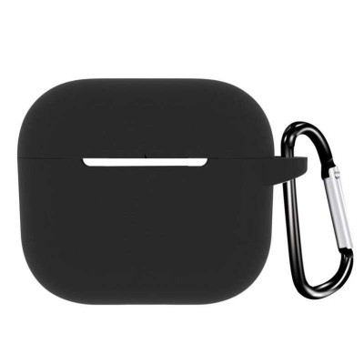 Husa din silicon marca THD pentru castile wireless Apple Airpods 3, culoarea negru foto