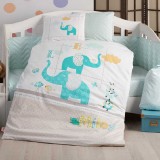 Cumpara ieftin Lenjerie Bebe Preety Turcoaz (Bumbac Poplin)