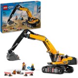 LEGO&reg; City - Excavator galben de constructii 60420, 633 piese
