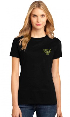 Tricou dama negru - C&amp;#039;est la vie - 2XL foto