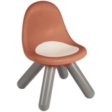 Cumpara ieftin Scaunel cu spatar copii Smoby Life, terra cotta, 1.5 ani+, 50 kg greutate maxima, plastic, 33x33x50 cm