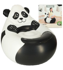 Scaun fotoliu gonflabil Bestway pentru copii, model Panda, 72 cm x 72 cm x 64 cm