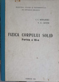 FIZICA CORPULUI SOLID PARTEA 3-I.I. NICOLAESCU, V.G. CANTER