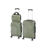 Set de valize cu roți TraveLux Pro XVII, verde ulei