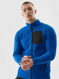 Polar cu guler regular pentru bărbați - cobalt, 4F Sportswear