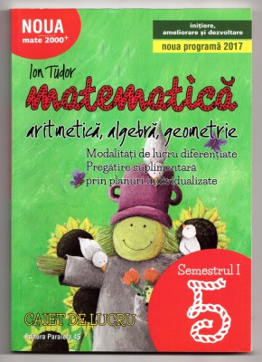 matematica algebra, geometrie caiet de lucru semestrul i 6 de ion tudor foto