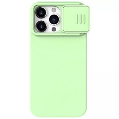 Husa iPhone 15 Pro Max Nillkin CamShield Silky MagSafe, verde foto