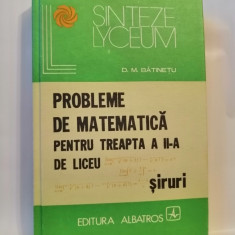 Probleme de matematica treapta a II-a de liceu - Siruri, colectia Lyzeum