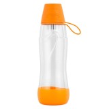 Bidon apa cu filtru in 3 trepte carbon activ 550ml Pure Water ornament portocaliu Teesa TSA0120-O
