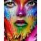 Sticker decorativ, Abstract, Multicolor, 85 cm, 6393ST