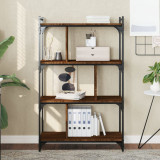 VidaXL Bibliotecă cu 4 niveluri stejar maro 76x32x123 cm lemn compozit