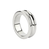 Inel pentru penis MR. STEEL The Imperator C-Ring, din oțel inoxidabil, diametru 4.5 cm (mare), argintiu