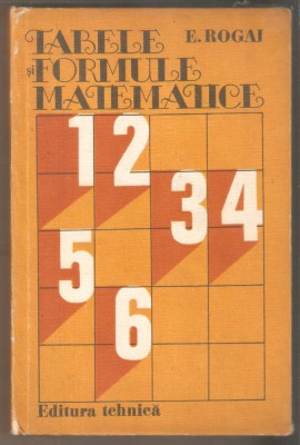 E.Rogai-Tabele formule matematice foto