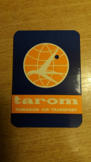 CCO 1976 - CALENDAR DE COLECTIE - TEMATICA AVIATIE - TAROM - ANUL 1976 foto