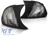 Set de semnale de tunning potrivit pentru far pentru BMW Seria 3 E46 Coupe/Cabrio 2001-2003 cu baza cromata si cadru fumuriu stanga + dreapta Performa