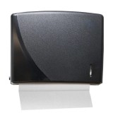 Dispenser din plastic pentru prosoape de hartie C V Fold, 200 coli, negru
