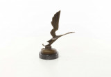 Barza -statueta Art Deco din bronz pe un soclu din marmura BJ-66, Animale