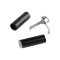 Set 2 capete metalice cu sigurante pentru snur Crisalida, 5 mm, Negru