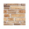 Set 10 placi tapet 3d, flippy, 30 x 30 cm, din pvc, tip piatra, suprafata acoperita 0.9 mp, autoadeziv, bej