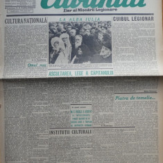 Cuvantul , ziar al miscarii legionare , 4 decembrie 1940 , nr. 52