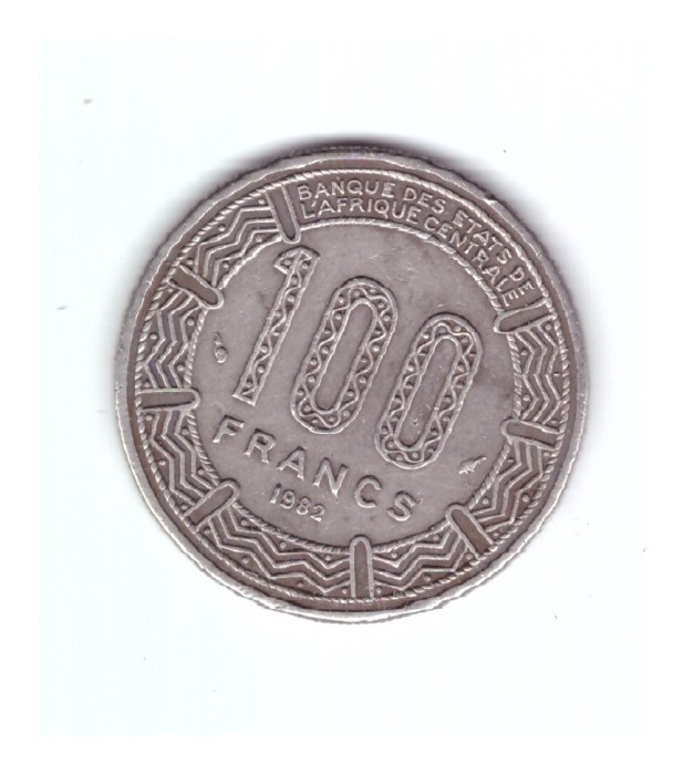 Moneda Congo 100 francs/franci 1982, stare buna, curata