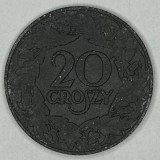 POLONIA 20 GROSZY 1923 [4] ZINC 1939 - 1945 Ocupatie Germana